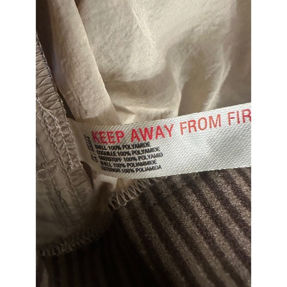 Free People Movement Colorblock Shorts Blue Brown Tan Pockets Drawstring M - Picture 9 of 9